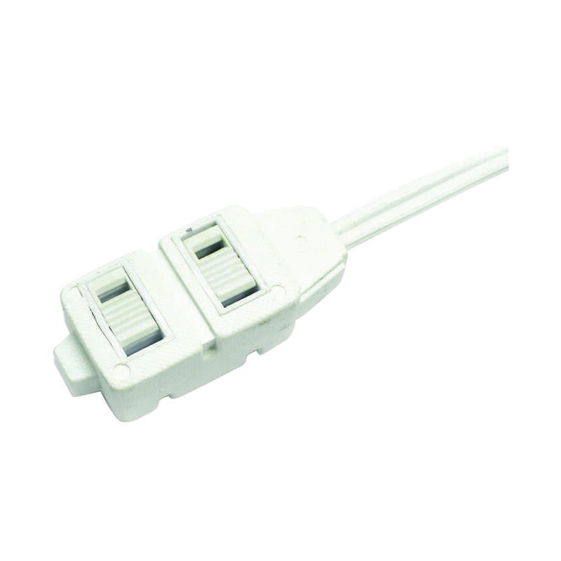 ACE IN162PT220WH Extension Cord, 125 V, SPT-2 Conductor, 16/2 AWG Conductor, 20 ft L