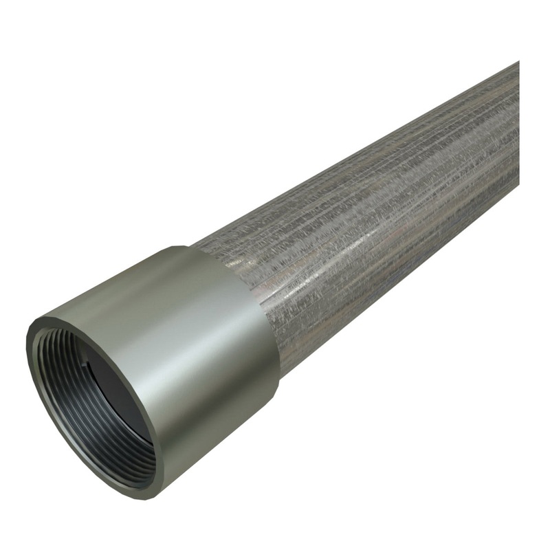 Allied Tube & Conduit 358101 Intermediate Metal Conduit, 1-1/2 in Trade, 1.883 in OD, 10 ft L, Steel