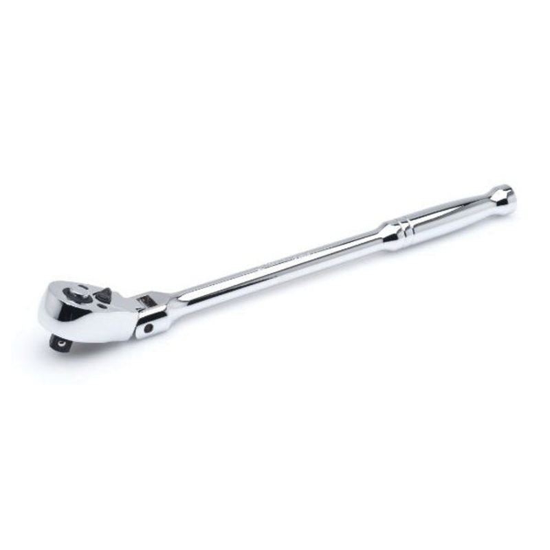 CRESCENT CRW10 Quick-Release Ratchet, Teardrop Head, 3/8 in Drive, 11.34 in OAL, Chrome Vanadium Steel Body