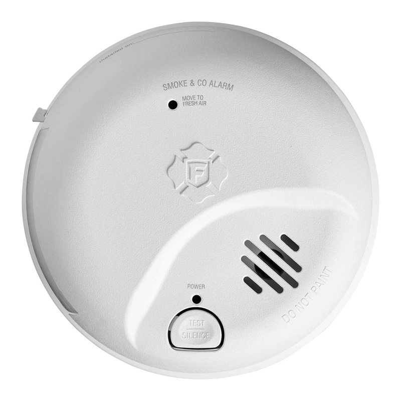 FIRST ALERT BRK 1046870 2-in-1 Smoke and Carbon Monoxide Alarm with Battery Backup, Electrochemical, Ionization Sensor