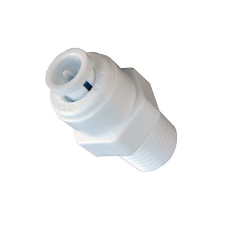 LASCO 19-6007 Quick-Connect Adapter, 1/4 in Push-In x 1/4 in MPT, Plastic