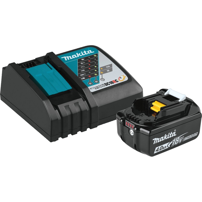 Makita BL1840BDC1 Battery and Charger Starter Pack, 18 V, 4 Ah Battery Capacity, Lithium-Ion Battery Chemistry