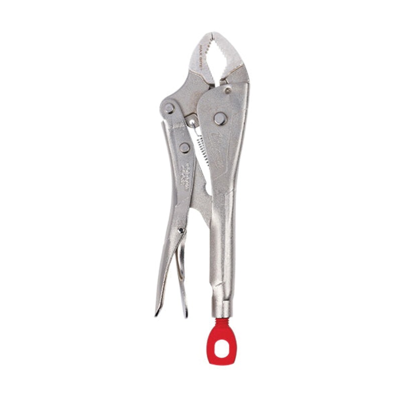 Milwaukee 48-22-3610 Locking Plier, 10.2 in OAL, Ergonomic Handle, Curved Jaw, Alloy Steel Blade