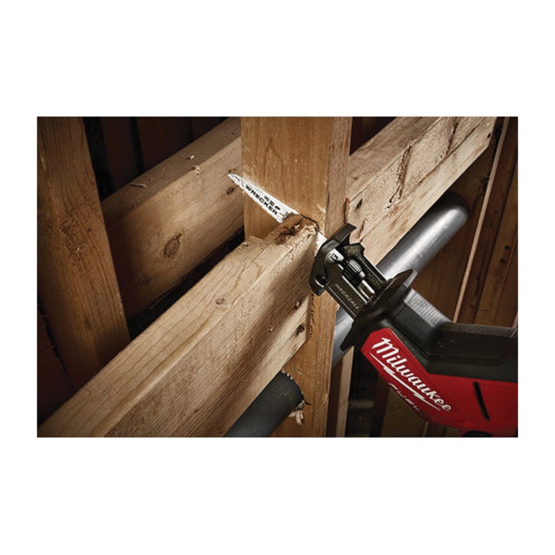 Milwaukee The WRECKER SAWZALL 48-00-5711 Reciprocating Saw Blade, 12 in L, 1 in W, Matrix II Teeth, 8 TPI