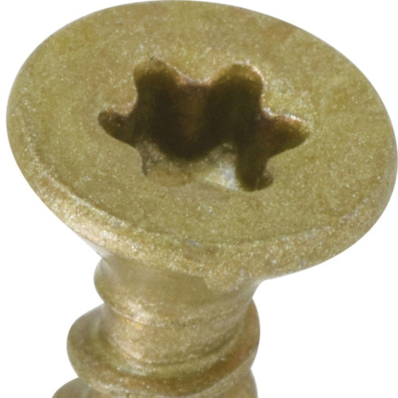 PowerPro 116782 Multi-Material Screw, System of Measurement: Imperial, 1 in L, Flat Head, Star Drive, Steel