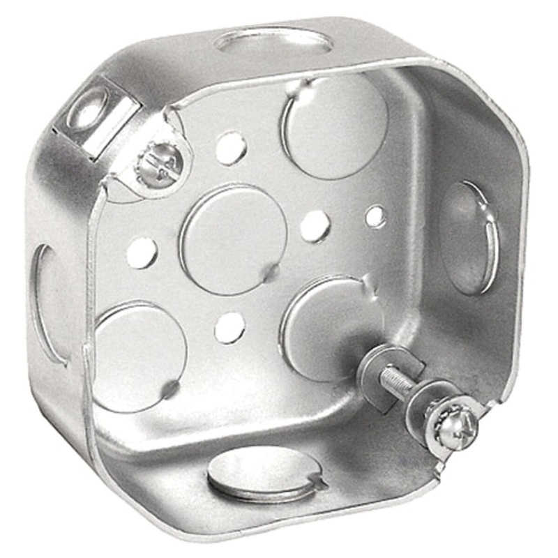 Southwire 54151-FANNB Ceiling Fan Box, 1-1/2 in L, 4 in W, 4-Knockout, 1/2 in Knockout, Ceiling Mounting, Steel