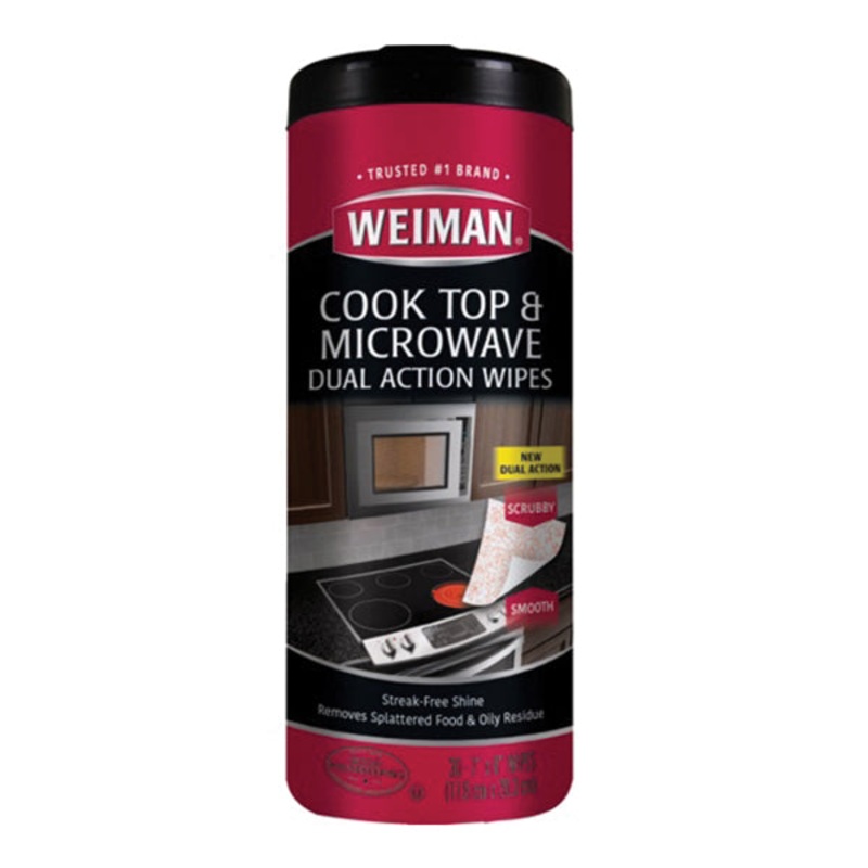 WEIMAN 90A Microwave and Cook Top Wipes, Apple, 30 Count