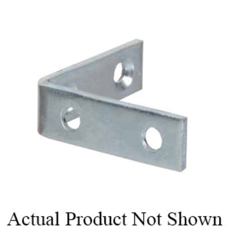 HARDWARE ESSENTIALS 851118 Corner Brace, 2-1/2 in L, 5/8 in W, Steel, Zinc-Plated