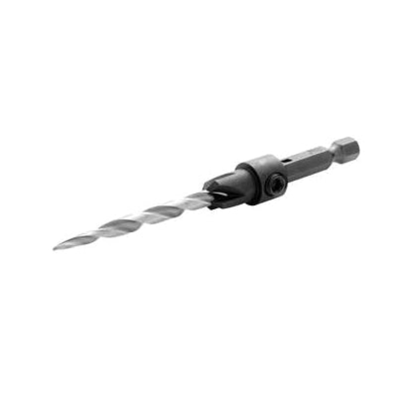 IRWIN 1882630 Countersink Drill Bit, #4 Screw, Quick-Change Shank, 3-3/8 in OAL