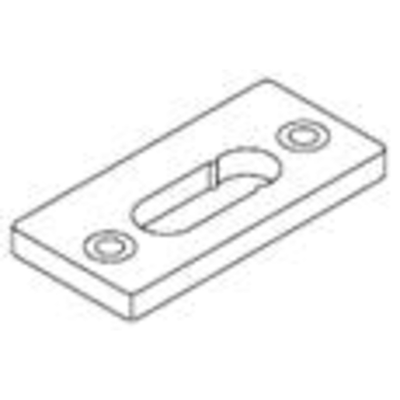 Keeper with Screws Gray