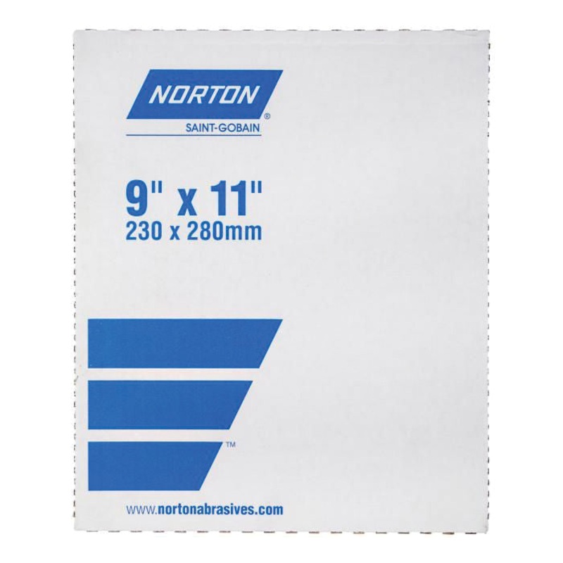 Norton ProSand A259PS Series 07660768168 Abrasive Sheet, 11 in L, 9 in W, 180 Grit, Aluminum Oxide Abrasive, Best Tier