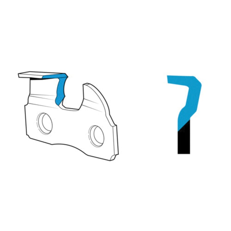 OREGON AdvanceCut 91PX045G Saw Chain, 12 in L, 0.05 in, 3/8 in Pitch