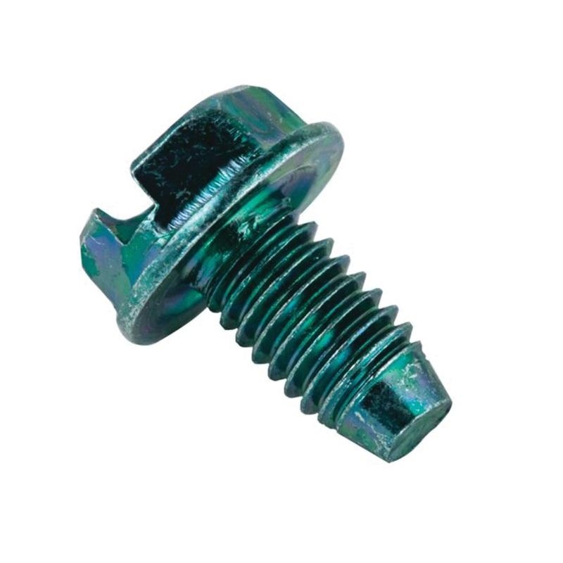 RACO 8973-1 Slotted Head Ground Screw, For Use With: #10-32 Threaded Hole, 0.795 in L, 0.414 in W, 0.414 in D
