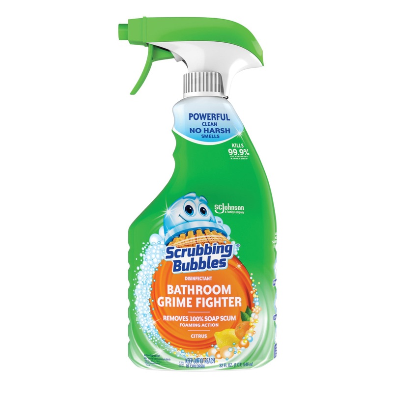 Scrubbing Bubbles 70755 Disinfectant Bathroom Cleaner, 32 oz, Gas, Liquid, Pleasant