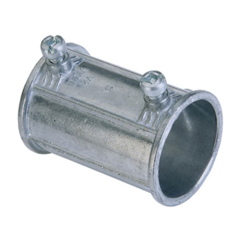 Sigma 02-55242 Coupling, 1 in Trade, For Use With: Steel EMT Conduits, Zinc, Zinc-Plated