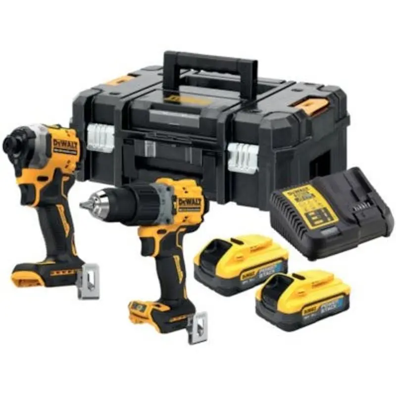 DeWalt 18V Powerstack XR G3 Combi Impact Kit with 2 5Ah Batteries