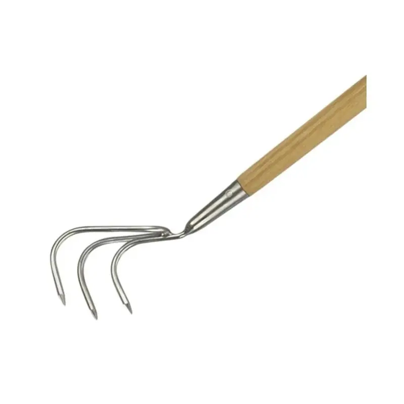 Kent & Stowe K/S70100042 Stainless Steel Handled 3Prong Cultivator, FSC