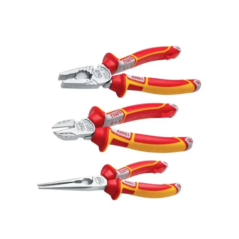 NWS VDE 3 PIECE PLIER SET 3K HANDLE