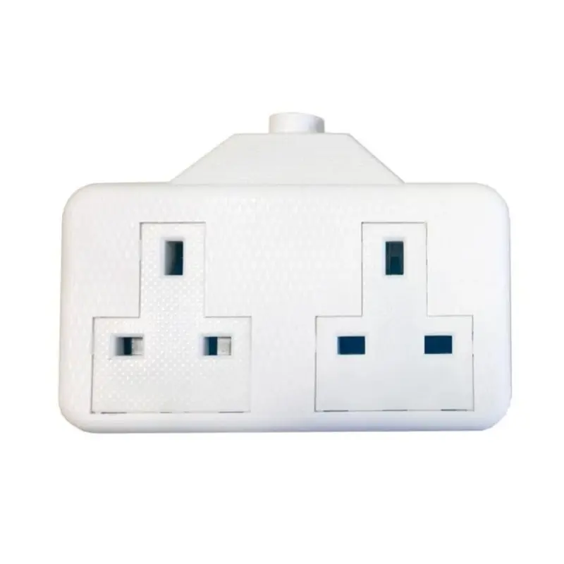 SMJ SMJRTS2GW 13A 2-Gang White Trailing Extension Socket