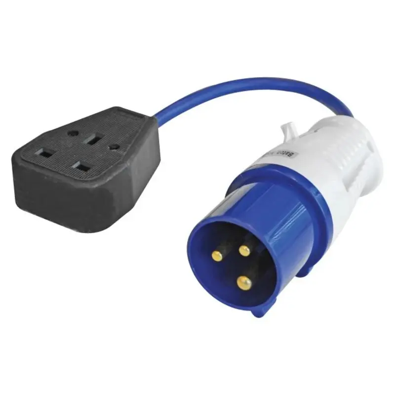 Faithfull FPPFLYLEAD Fly Lead 240V 3-Pin To Socket & 35cm Lead