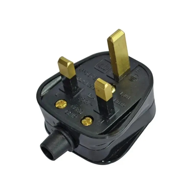 Faithfull FPPPLUG13R 13A 3-Pin Black Plug 240V