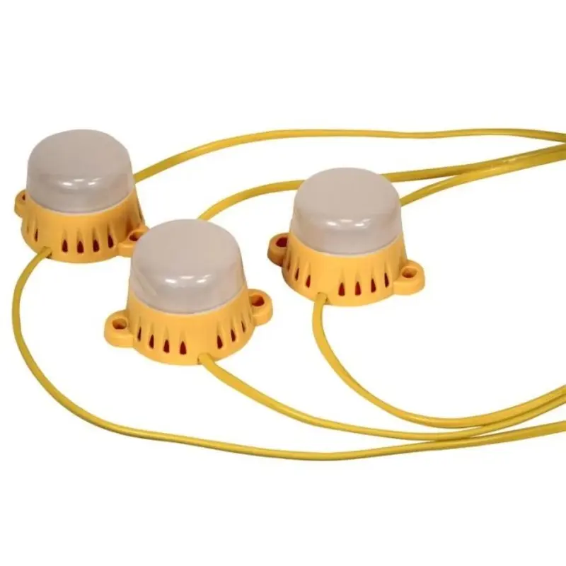Faithfull FPPSLFESTL22 22m Festoon Lights 10 LED Bulbs 110V