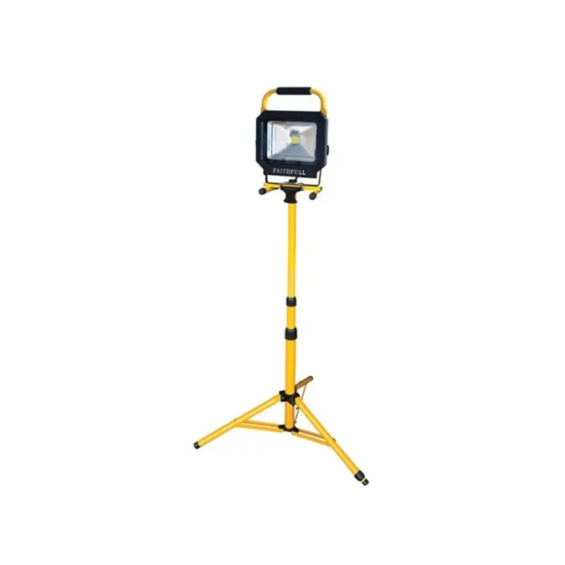 Faithfull FPPSLLED30T 30W COB LED Single Pod Tripod Sitelight 240V