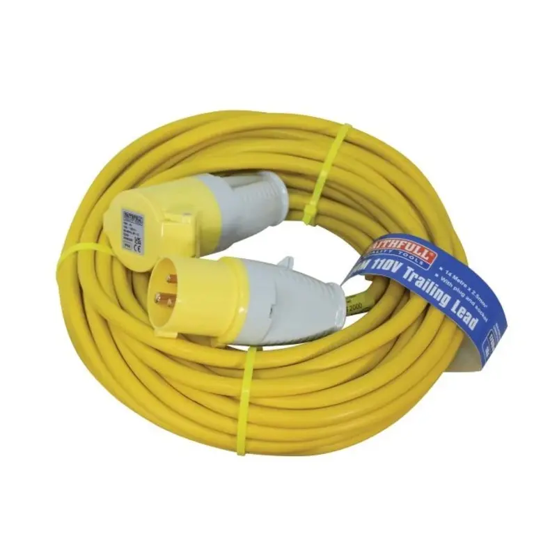 Faithfull FPPTL14HDUTY 16A 14m Trailing Lead Cable 110V