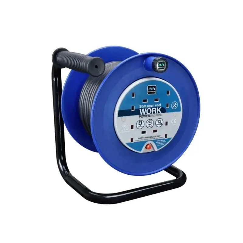 Masterplug MSTLDCT30134 13A 4-Socket Heavy-Duty 30m Cable Reel 240V