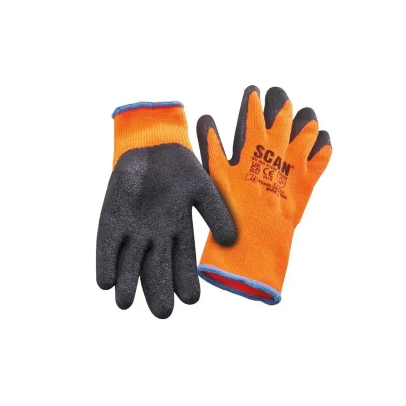 Scan XMS23THGLOVE Dipped Thermal Latex Gloves - 3 Pairs