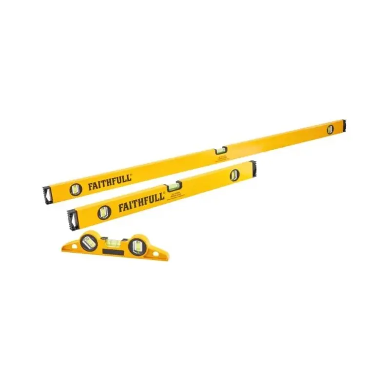 Faithfull XMS23LEVSET3 3 Piece Level Set - 120cm, 60cm & 24cm