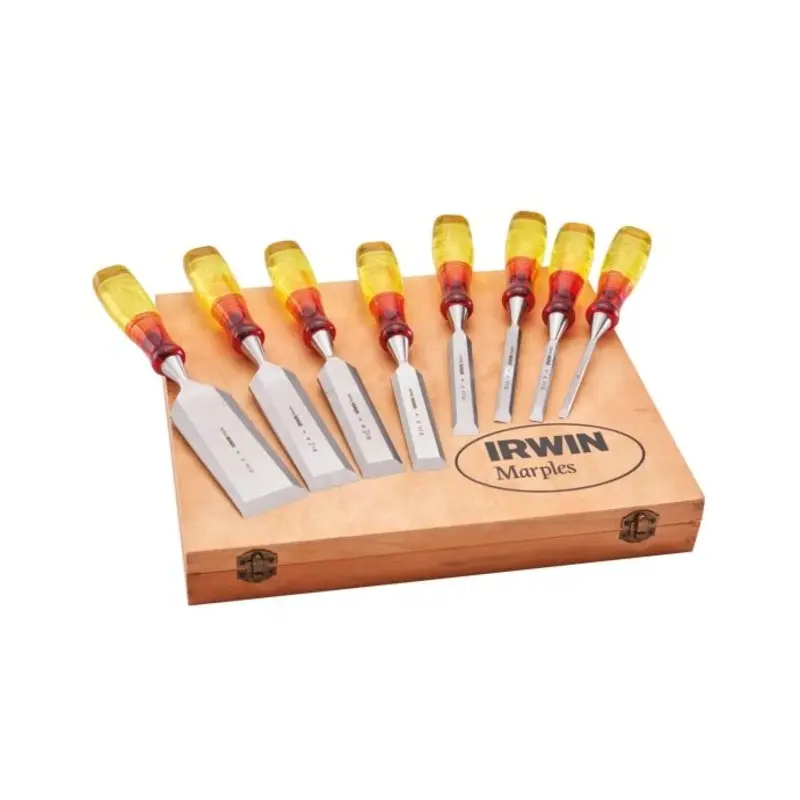 IRWIN XMS23CHISEL8 Marples Splitproof Wood Chisel Set 8 Pieces