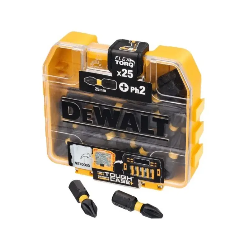 DeWalt DT70555T-QZ 25mm PH2 Impact Torsion Screwdriver Bits Tic Tac Box