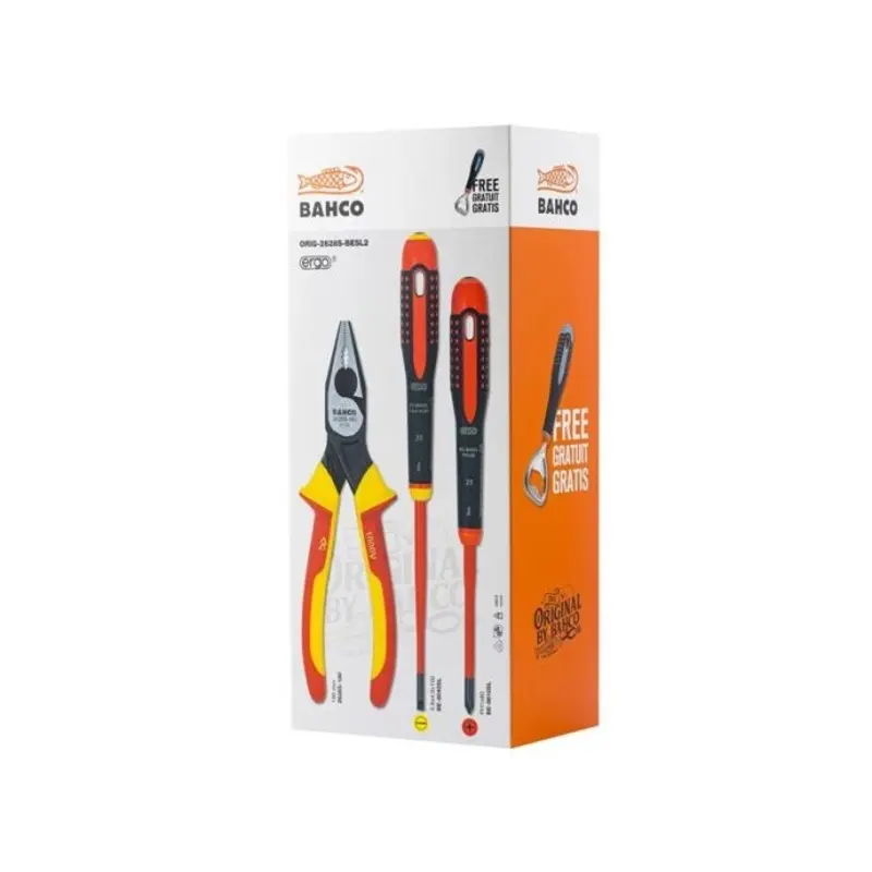 Bahco BAHVDESDPSET Original VDE Screwdriver & Plier Set