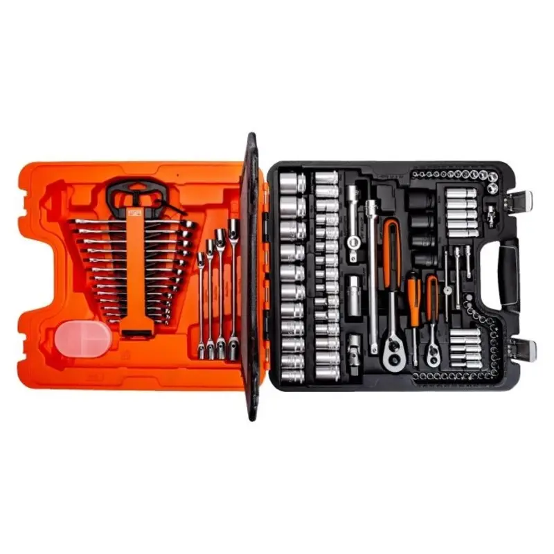 Bahco S108 1/4in & 1/2in Drive Socket & Spanner Set 108 Piece