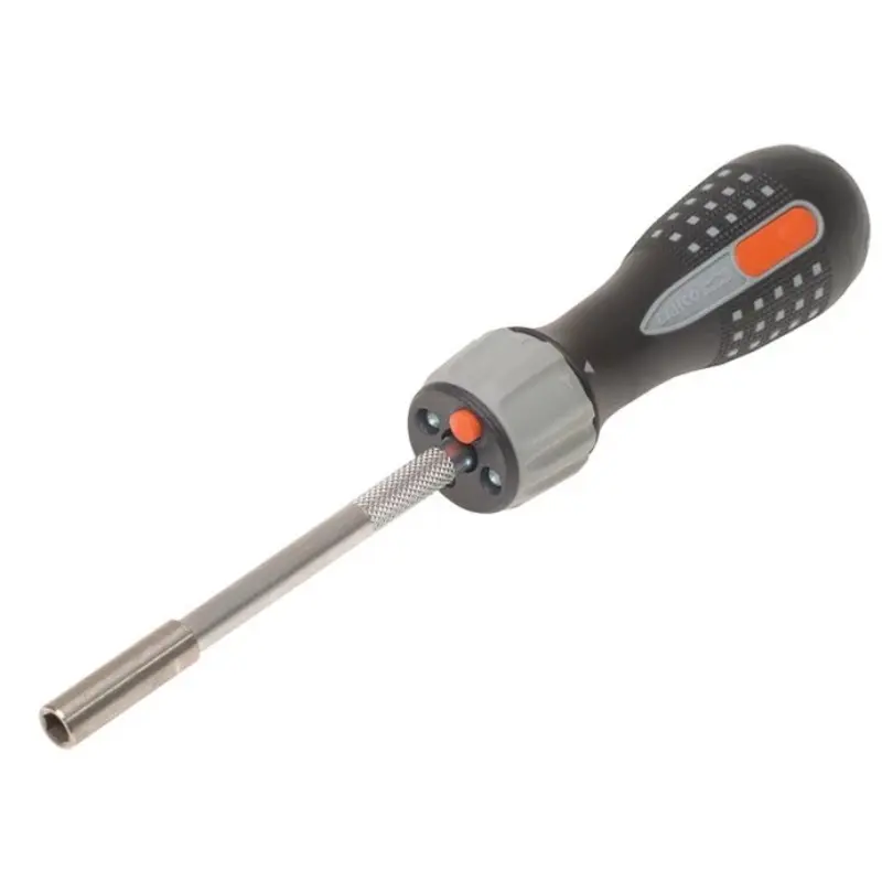 Bahco BAH808050L LED Ratchet Screwdriver & 6 Bits