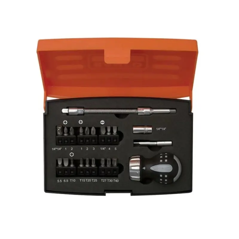 Bahco BAH808050S22 Stubby Ratchet Screwdriver Set, 22Pcs