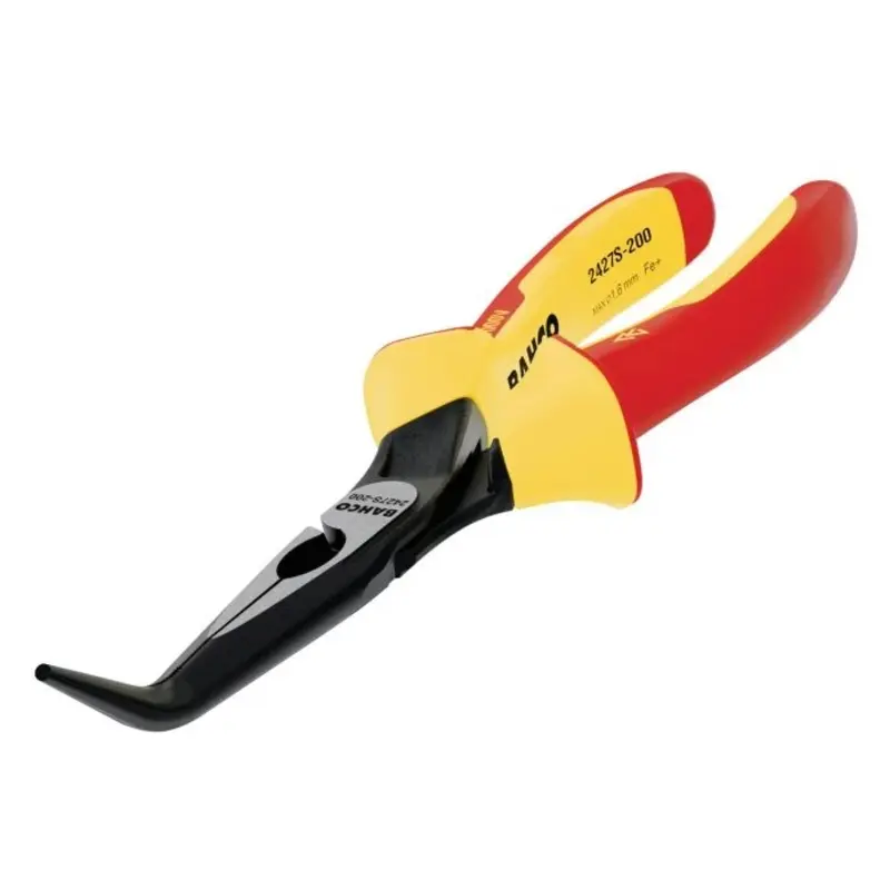 Bahco BAH2427S200 Insulated Bent Nose Pliers 200mm (8in)