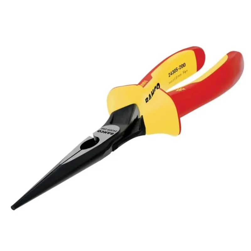 Bahco BAH2430S200 Insulated Long Nose Pliers 200mm