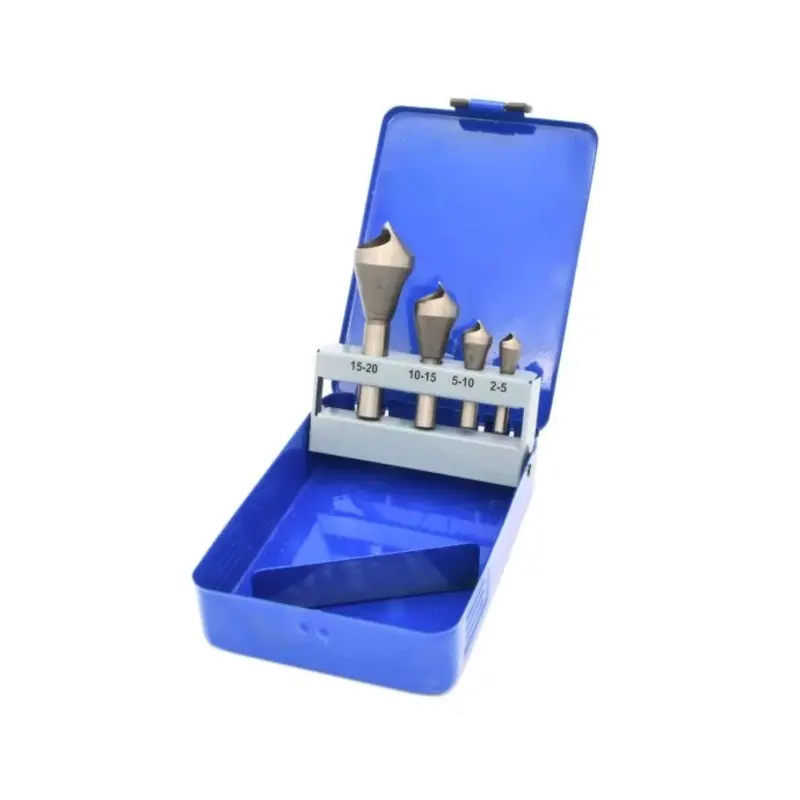 Planet 4 Piece HSS Countersink Set in Metal Case
