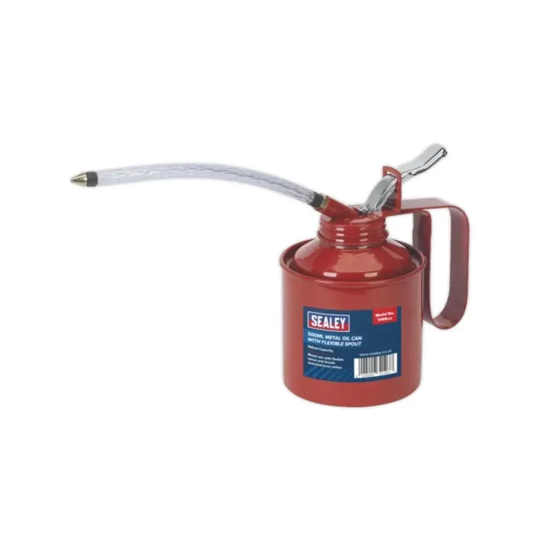 Sealey Metal Oil Can Flexible Spout 500ml