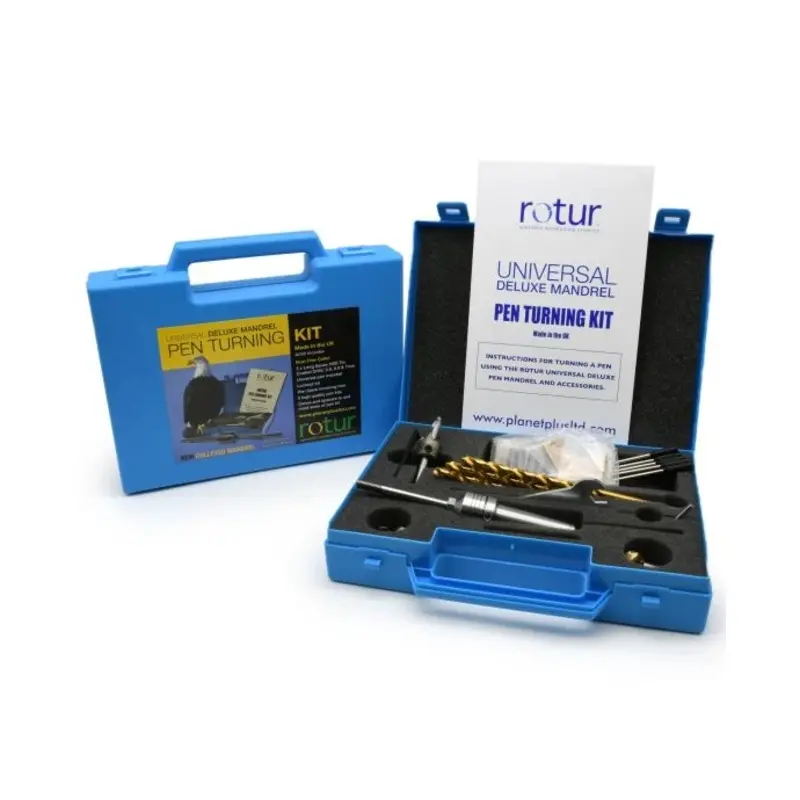 Rotur Deluxe Pen Turning Kit - 1MT Colleted Mandrel