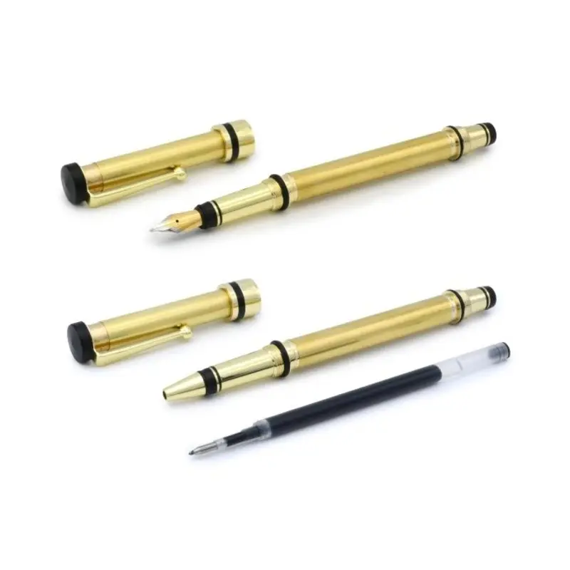 Rotur Fountain & Rollerball Pen Kit Gold Twin Pack