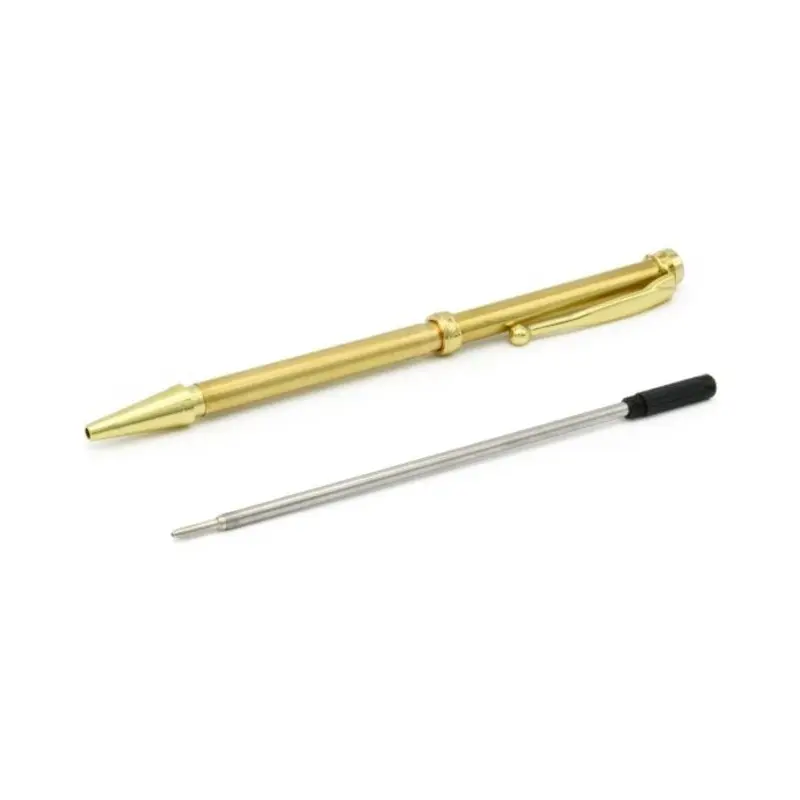 Rotur Std Mech Ball End Clip 7mm Pen Kit Gold (5 pack)
