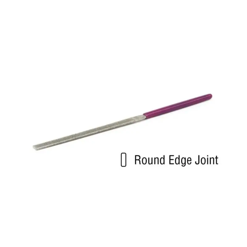 EZE-LAP Needle File Round Edge Joint Coarse