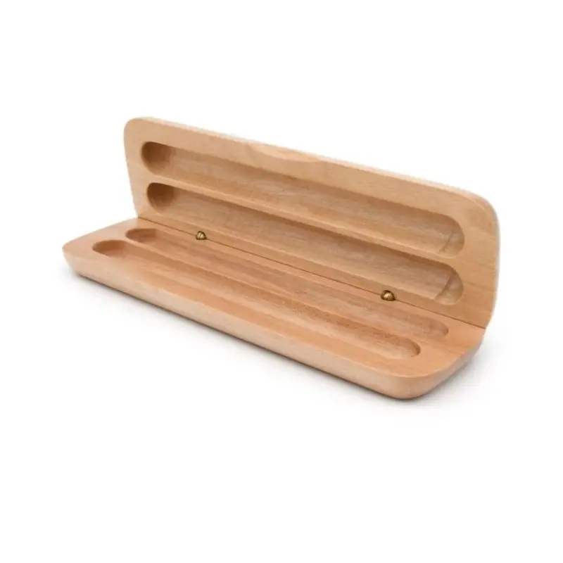 Rotur Wooden Pen Case Maple colour (double)