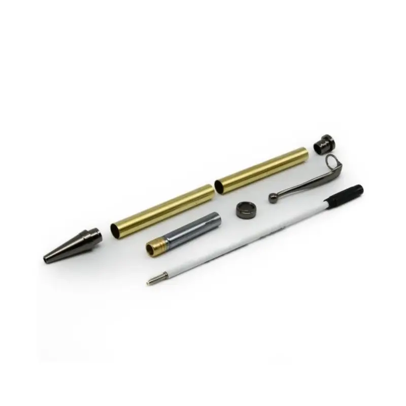 Rotur Premium Gun Metal Dayacom Ball End Clip 7mm Twist Slimline Pen Kit 1000 pack
