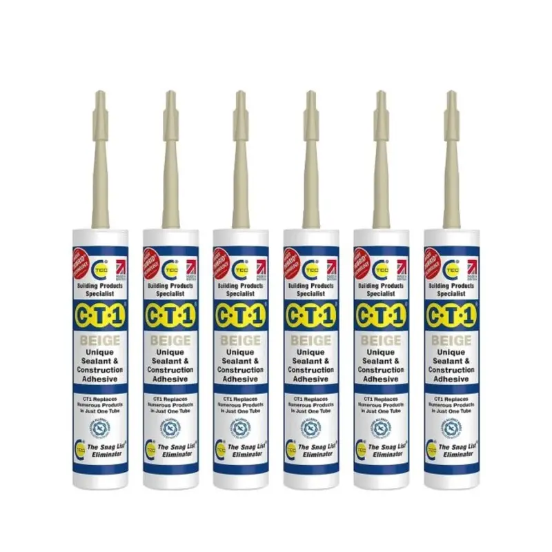 CT1 Beige TRIBRID Multi Purpose Sealant & Adhesive - 290ml x6