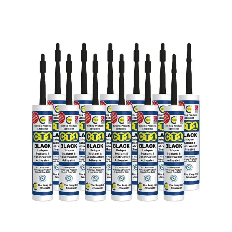CT1 Black TRIBRID Multi Purpose Sealant & Adhesive - 290ml x12