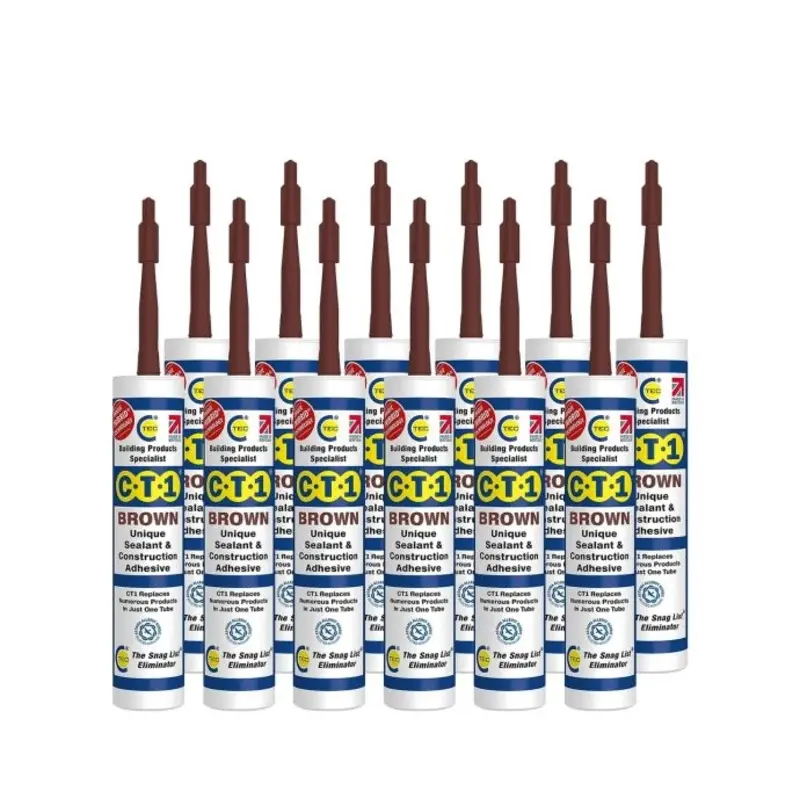 CT1 Brown TRIBRID Multi Purpose Sealant & Adhesive - 290ml x12